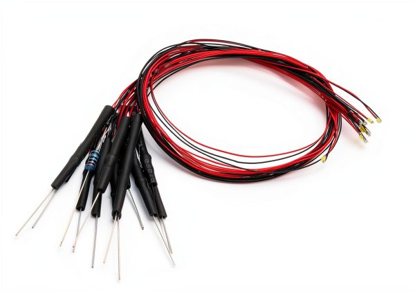 0603 Pre-Wired Micro LED 12pcs 3-6V Warm White SMD for Model Building-2