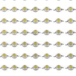 LED Lamp Beads 100pcs 1W Warm White 3000K SMD LEDs for DIY Projects-0
