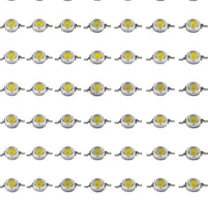 LED Lamp Beads 100pcs 1W Warm White 3000K SMD LEDs for DIY Projects-0