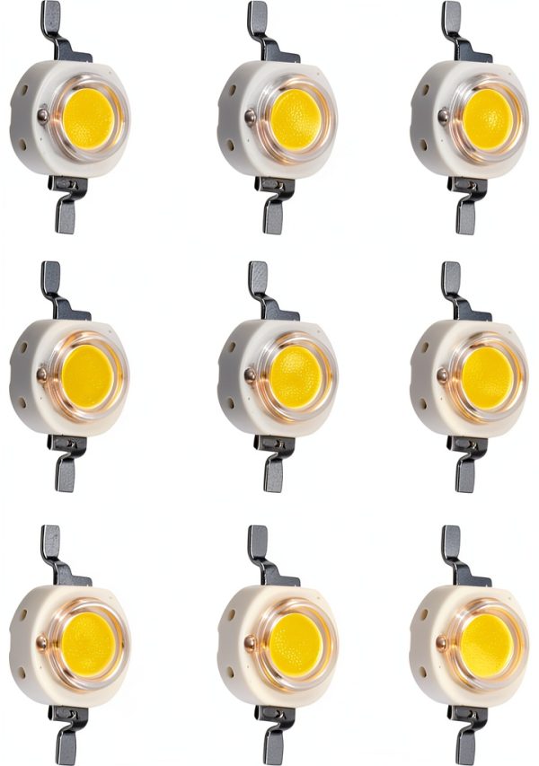 LED Lamp Beads 100pcs 1W Warm White 3000K SMD LEDs for DIY Projects-3