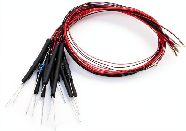 0603 Pre-Wired Micro LED 12pcs 3-6V Warm White SMD for Model Building-0