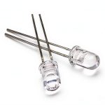 Lighthouse LEDs 5mm Round Top Cool White Breathing LED Bright Pack10-0