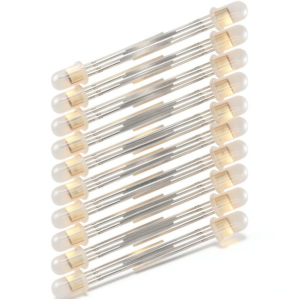 PL9823 F5 5mm RGB LED Round - GODIYMODULES Full-Color 20-Piece Pack-2