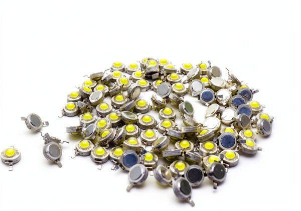 Xiaoyztan LED Bead Chips 100pcs 1W White Surface Emitting LEDs for DIY-0