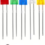 Cleiscry 2X5X7 Diffused Square LED Light Kit 5 Colors Super Bright-0